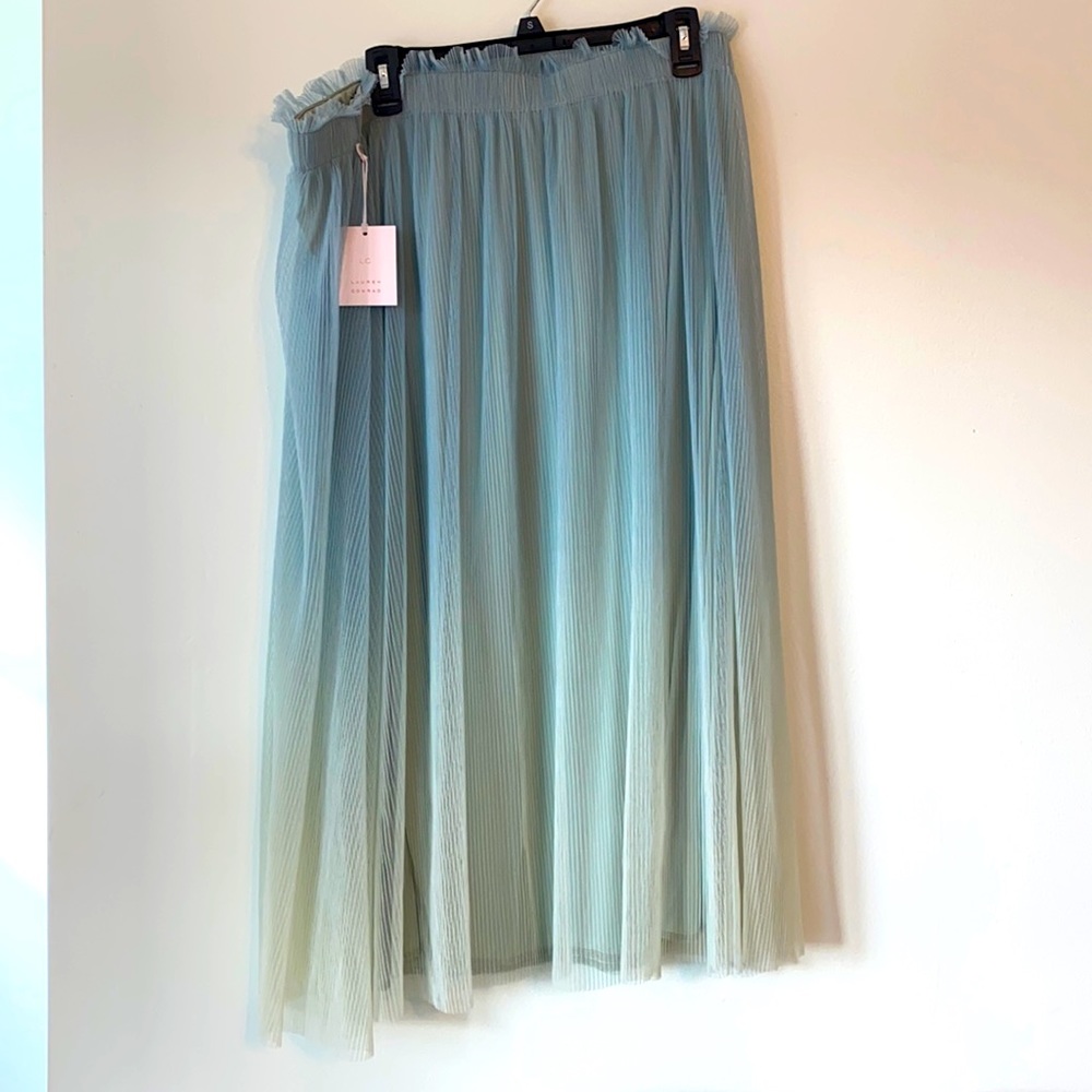 Sky mint tulle skirt - Picture 4 of 9